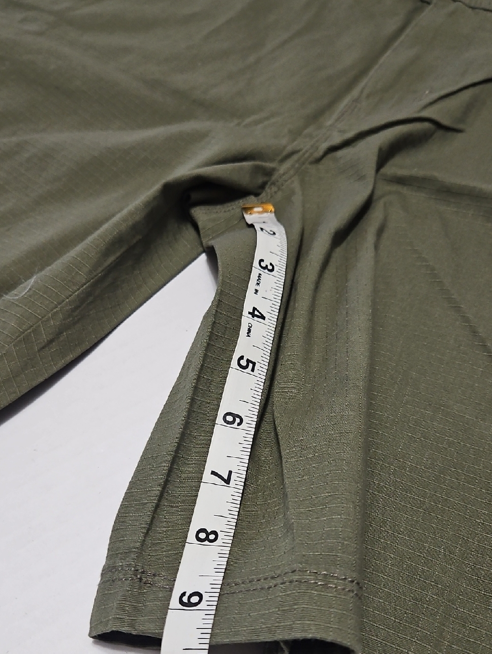 Weatherproof Olive Ripstop Utility Shorts With Cargo Pocket Size 40W - Picture 9 of 14